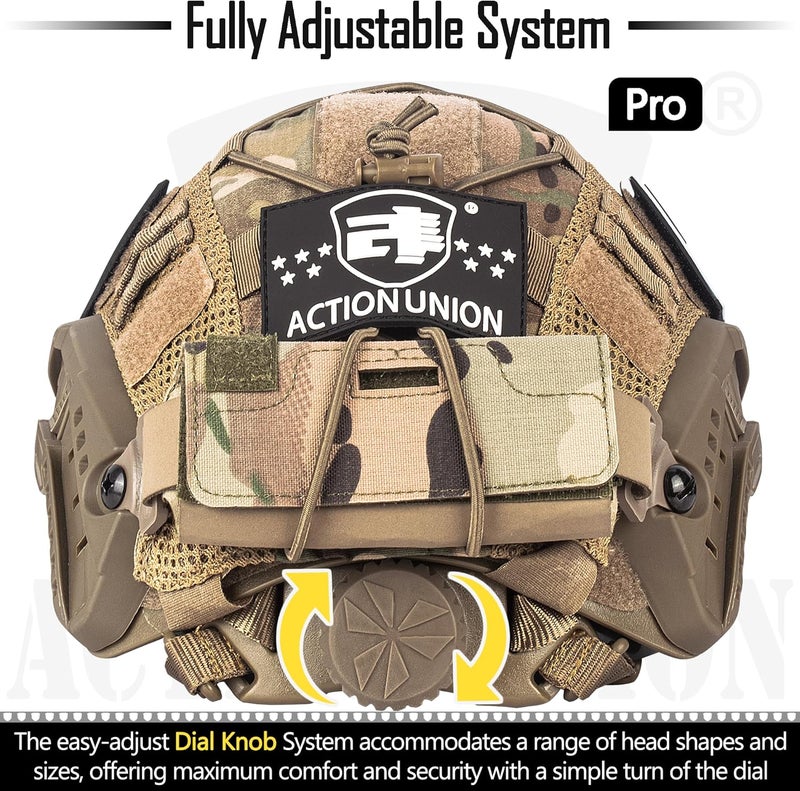 ACTIONUNION Airsoft Helmet Pro Set PJ Type Tactical Paintball Helmet - Image 2